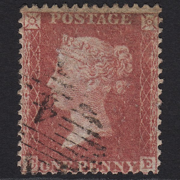 GB QV 1857 1d Rose-red (Plate 58) SG40-C10(1) CE GU in London