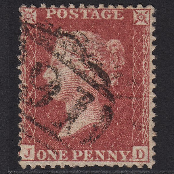 GB QV 1857 1d Rose-red (Plate 58) SG40-C10(1) JD GU