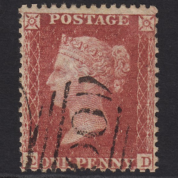 GB QV 1857 1d Rose-red (Plate 55) SG40-C10(1) ED GU