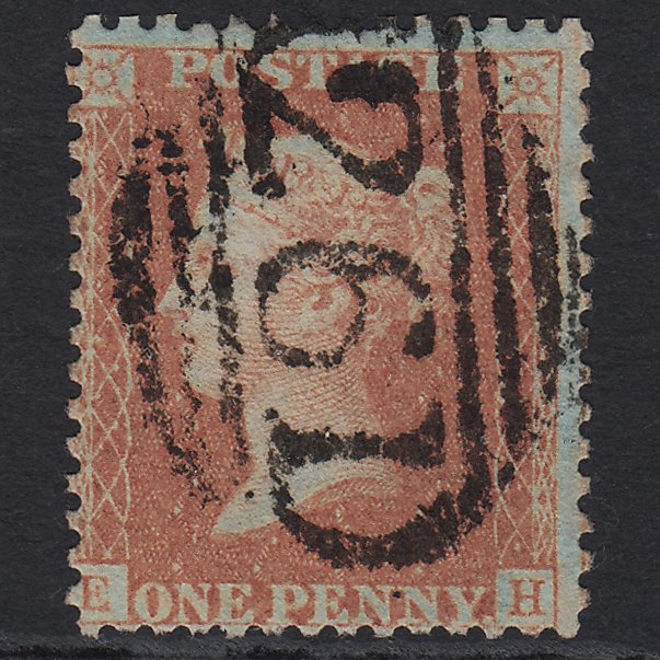 GB QV 1857 1d Orange-red (Plate 44) SGC8(7) EH FU Driffield 261
