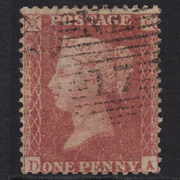 GB QV 1857 1d Rose-red (Plate 34) SG40-C10(1) DA GU London D&S NE17