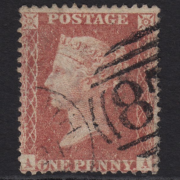 GB QV 1857 1d Rose-red SG40-C10(1) AA GU Missing Imprimatur Weymouth 873