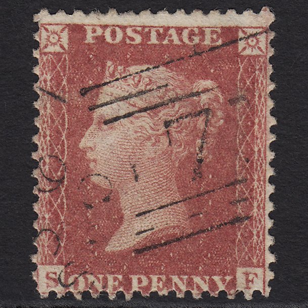 GB QV 1857 1d Rose-red (Plate 56) SG40-C10(1) SF FU Scotland