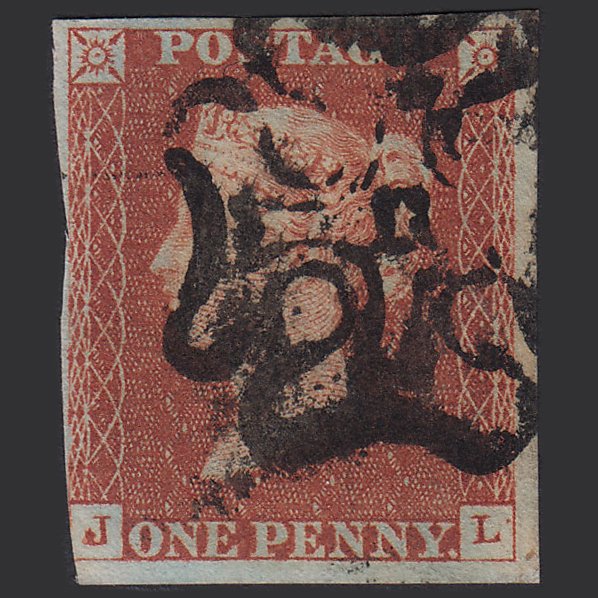 GB QV 1841 1d (Plate 35) SG8-B1(1) Constant Variety JL GU 3m London No.11 in MX