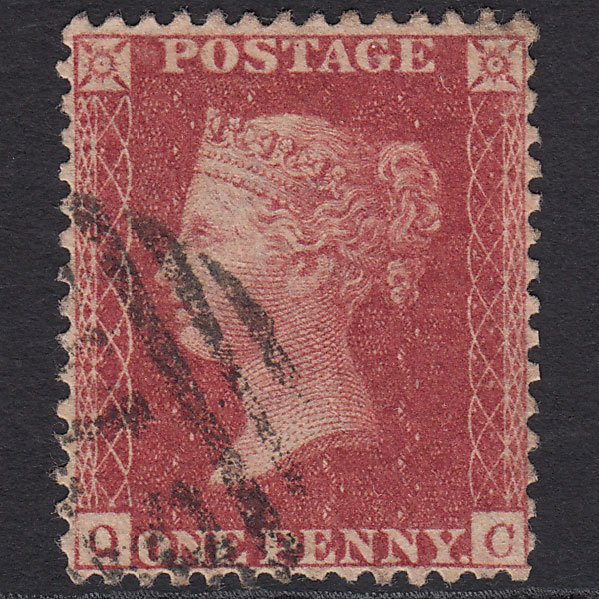 GB QV 1857 1d Rose-red (Plate 48) SG40-C10(1) QC FU Well Centred