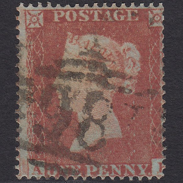 GB QV 1854 1d (Plate 167) SG17-C1(1) AK GU Missing Imprimatur Dublin 186