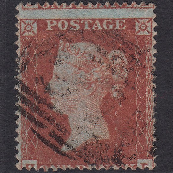 GB QV 1854 1d Red-brown (Plate 190) SG17-C1(1) HL FU Large Misperf