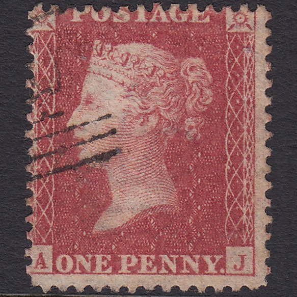 GB QV 1857 1d Rose-red (Plate 48) SG40-C10(1) AJ FU Scotland
