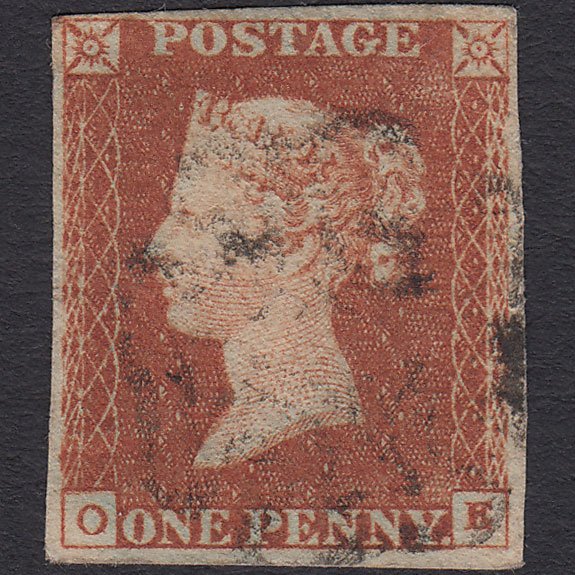 GB QV 1841 1d Red-brown (Plate 22) SG8-B1(1) OE GU Missing Imprimatur 4M MX