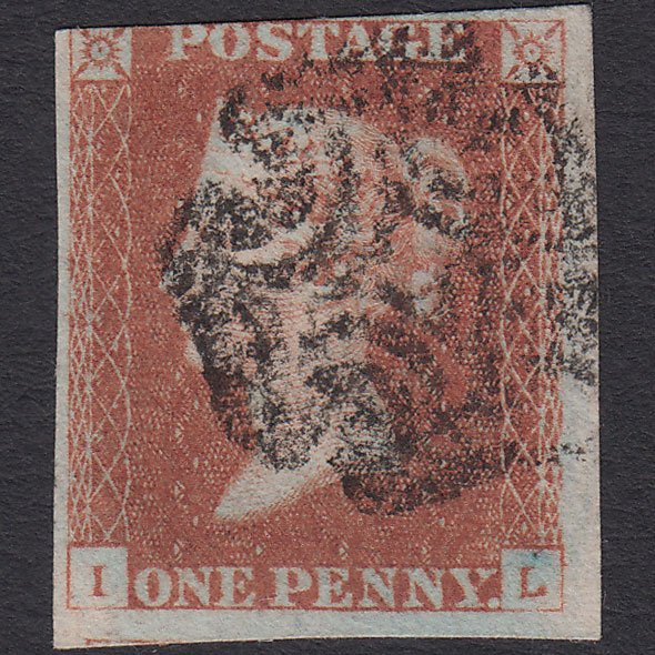 GB QV 1841 1d Red-brown (Plate 22) SG8-B1(1) IL FU Missing Imprimatur 3m MX