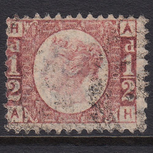 GB QV 1870 1/2d Rose-red (Plate 20) SG48-G4 AH FU Light Cancel