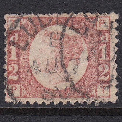 GB QV 1870 1/2d Rose (Plate 15) SG49-G4 PT GU Ludlow CDS Cancel