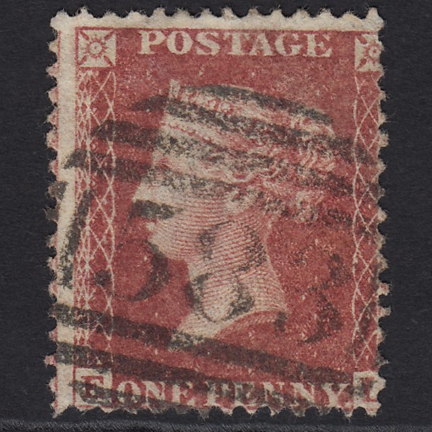 GB QV 1857 1d Rose-red (Plate 59) SG40-C10(1) EL FU Nottingham 583