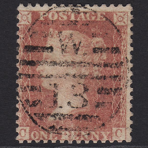 GB QV 1857 1d Rose-red (Plate 66) SG40-C10(1) CC GU London D&S W13
