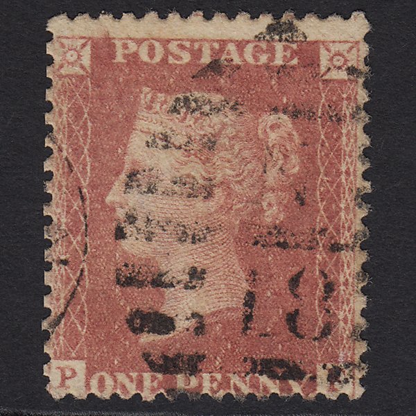 GB QV 1857 1d Rose-red (Plate 66) SG40-C10(1) PF GU London D&S Cancel