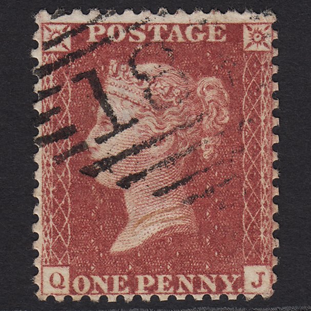 GB QV 1857 1d Rose-red (Plate 47) SG40-C10(1) QJ FU Ireland