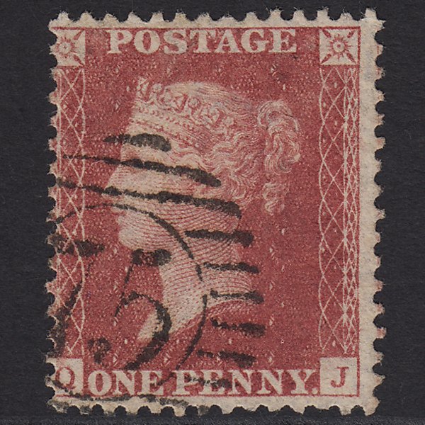 GB QV 1857 1d Rose-red (Plate 49) SG40-C10(1) QJ FU London D&S 75 Misperf