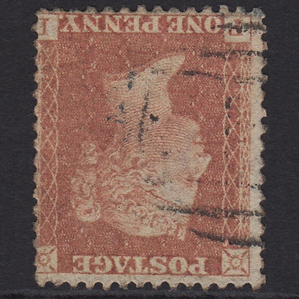GB QV 1856 1d Red-brown (Plate 40) SG29-C8(1) Wmk Inv PI FU Light Cancel