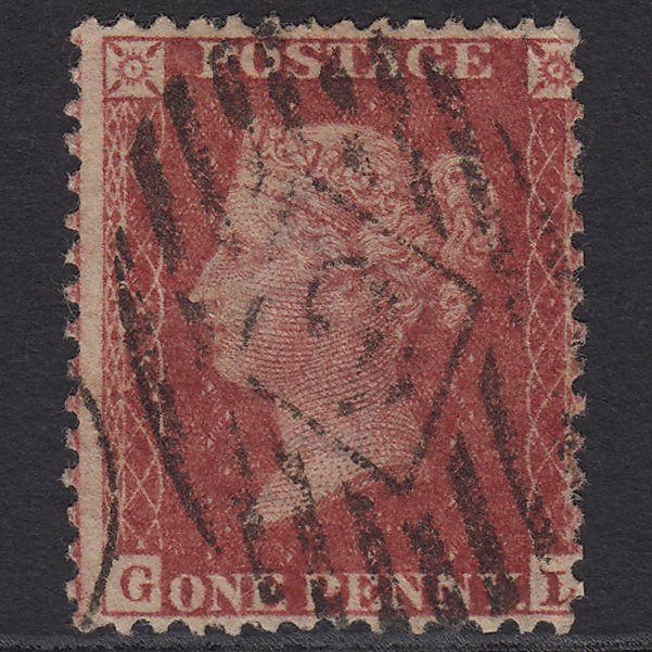 GB QV 1857 1d Rose-red (Plate 36) SG40-C10(1) GL FU Charles Rideout No.2