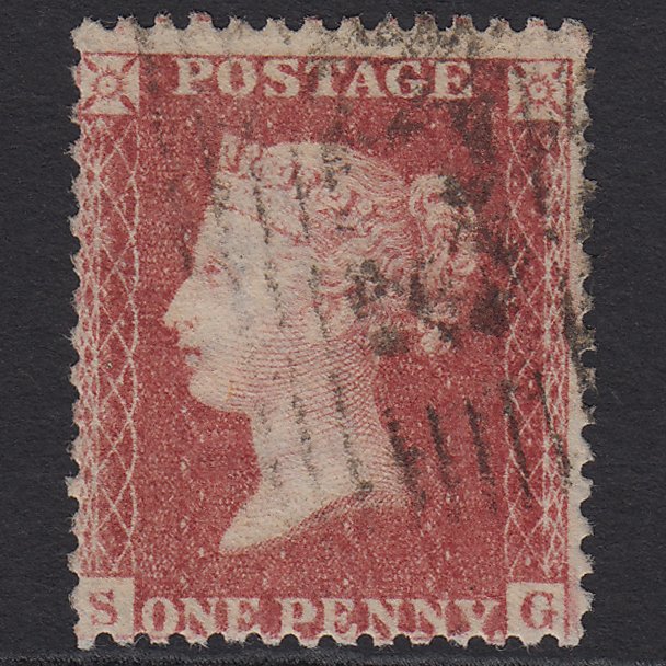 GB QV 1857 1d Rose-red (Plate 43) SG40-C10(1) SG GU Scotland