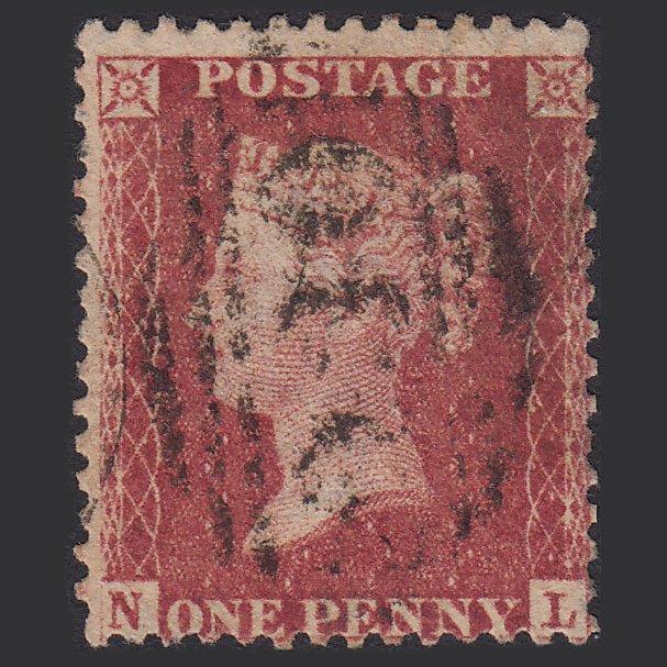 GB QV 1857 1d Rose-red (Plate 27) SG40-C10(1) NL GU