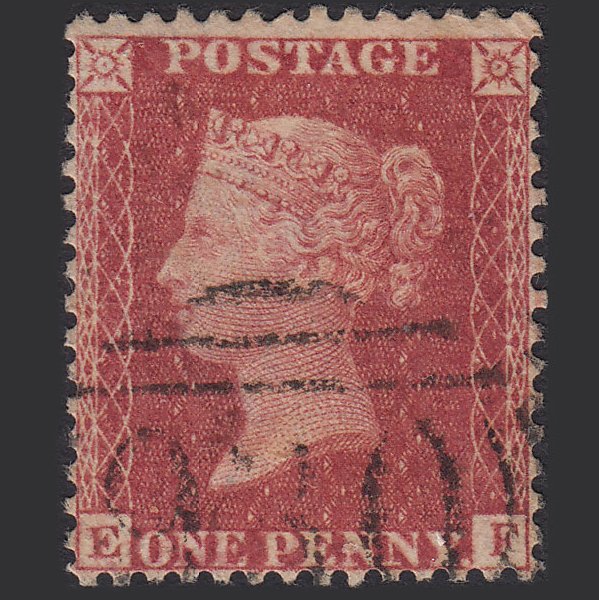 GB QV 1857 1d Rose-red (Plate 57) SG40-C10(1) EF FU York 930