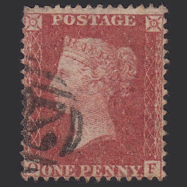 GB QV 1857 1d Rose-red (Plate 59) SG40-C10(1) OF GU