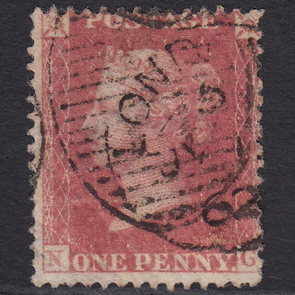 GB QV 1861 1d (Plate 51) SG42-C12(3) NG GU London D&S Big Paper Flaw