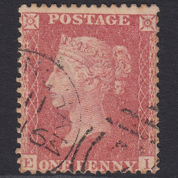 GB QV 1857 1d Pale Rose (Plate 68) SG39-C10(3) EI GU Birmingham 75