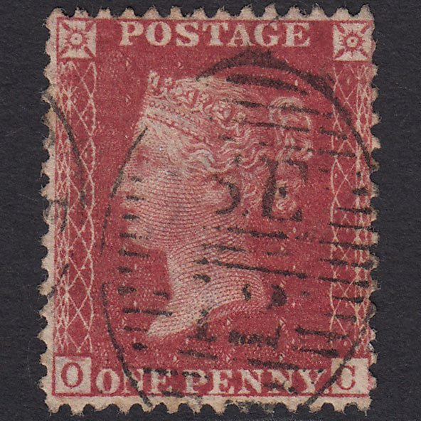 GB QV 1857 1d Rose-red (Plate 57) SG40-C10(1) OC FU London D&S SE12