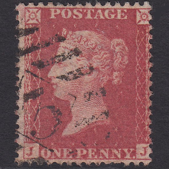 GB QV 1857 1d Rose-red (Plate 43) SG40-C10(1) JJ FU London IS 3
