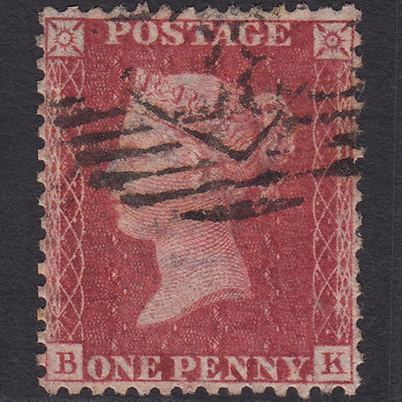 GB QV 1857 1d (Plate 59) SG40-C10(1) BK GU London IS 28 Very Well Centred