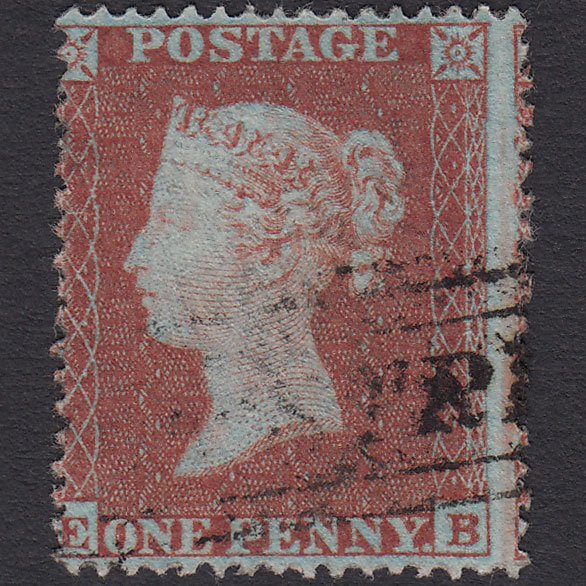 GB QV 1854 1d Red-brown (Plate 198) SG17-C1(1) EB VFU Scots Local Cancel