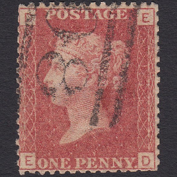GB QV 1864 1d Rose-red (Plate 134) SG43-G1(1) ED GU Scotland