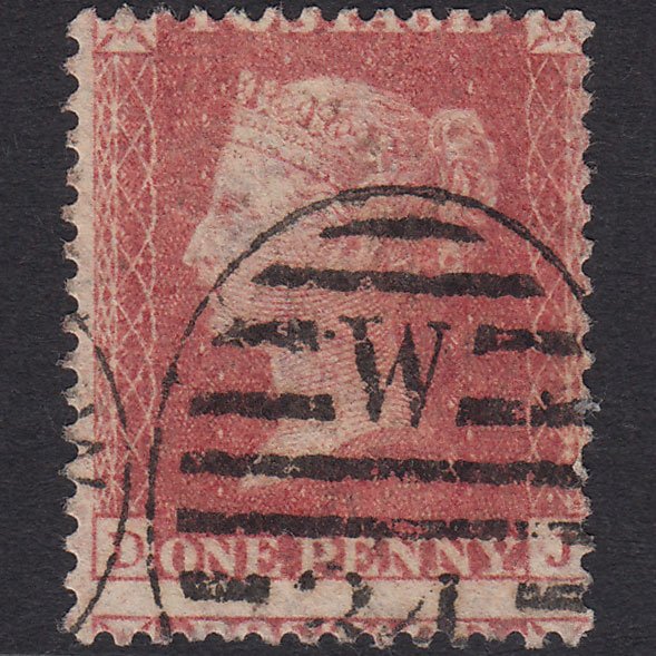 GB QV 1857 1d (Plate 47) SG40-C10(1) DJ FU London D&S 34 Large Misperf