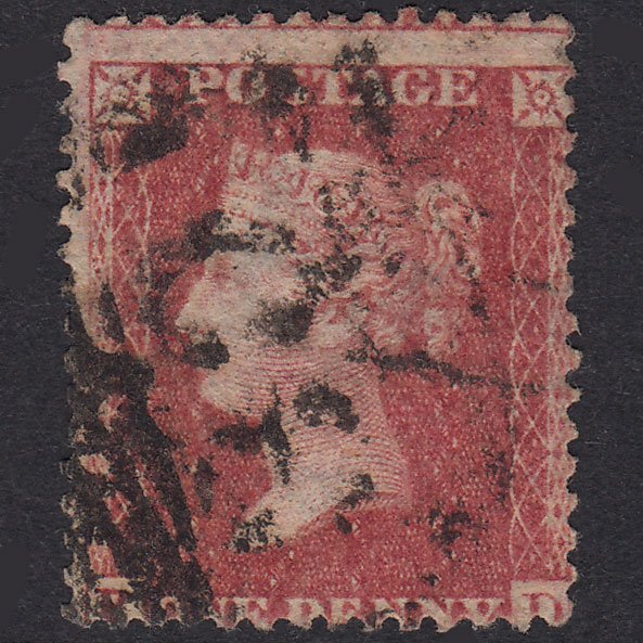 GB QV 1857 1d Rose-Red Plate 60 SG40-C10(1) PD GU