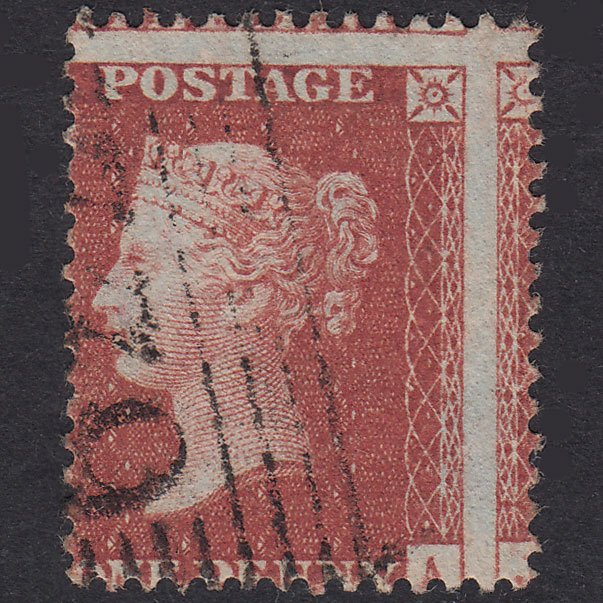 GB QV 1856 1d Plate 40 SG29-C8(1) JA VFU Crosslee 622 Huge Misperf