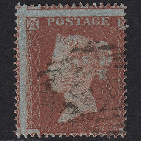 GB QV 1854 1d Red-brown (Plate 172) SG17-C1(1) CL FU in London Misperf