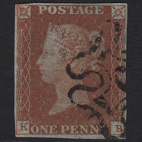 GB QV 1841 1d Red-brown (Plate 39) SG8-B1(1) KB FU 4M Imperf 9 in MX