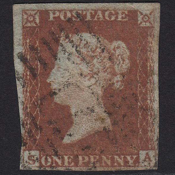 GB QV 1841 1d Red-brown (Plate 48) SG8-B1(1) SA GU Noblehouse 271