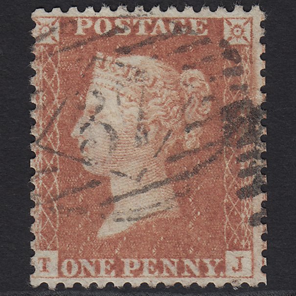 GB QV 1856 1d Orange-brown (Plate 40) SG33-C8(5) TJ FU London IS 37 37.e