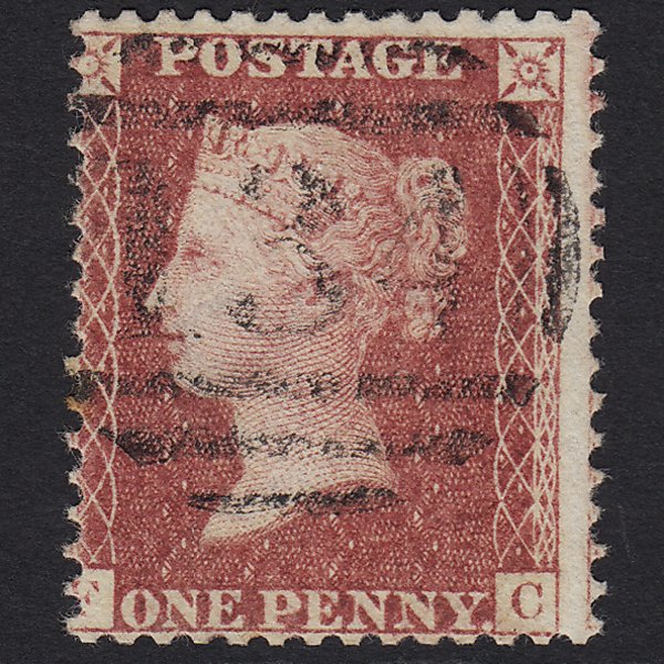 GB QV 1857 1d Rose-red (Plate 59) SG40-C10(1) FC GU Bristol 134