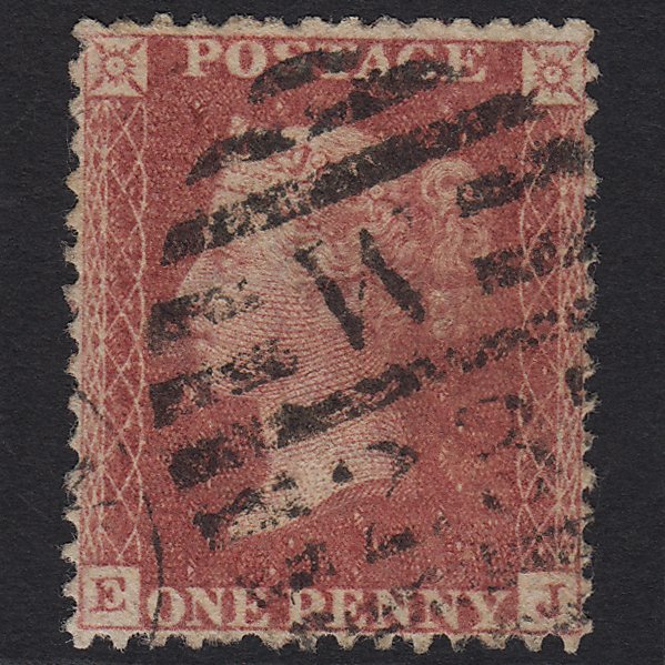 GB QV 1861 1d Rose-red Plate R16 C13(3) RJ GU London D&S W23