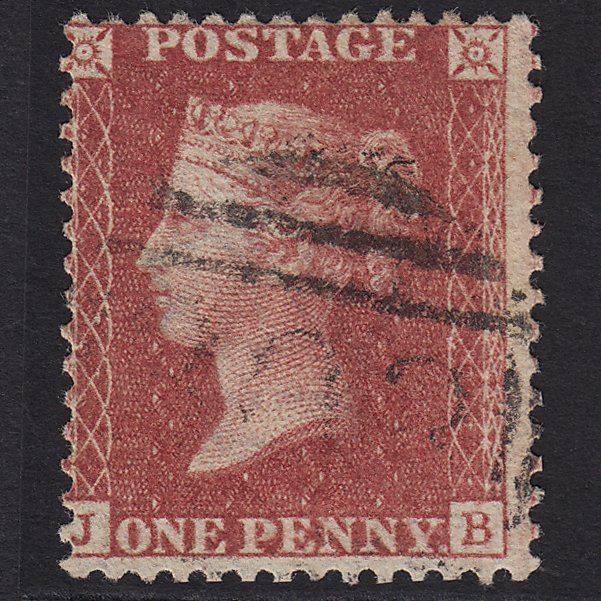 GB QV 1857 1d Rose-red (Plate 48) SG40-C10(1) JB FU Light Cancel