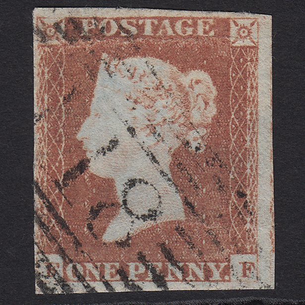 GB QV 1841 1d Red-brown (Plate 84) SG8-B1(1) FF GU 4M Imperf Dunkeld 118