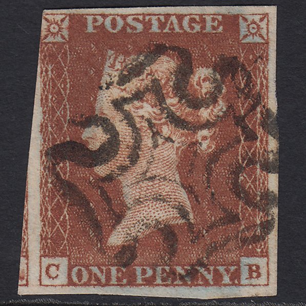 GB QV 1841 1d (Plate 33) SG8-B1(1) Ivory Head CB FU nr 4M Maltese Cross