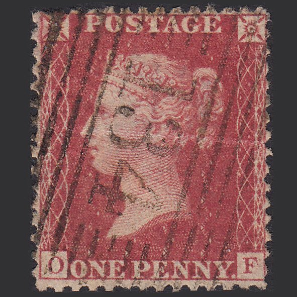 GB QV 1857 1d Rose-red (Plate 59) SG40-C10(1) OF GU Elon 134