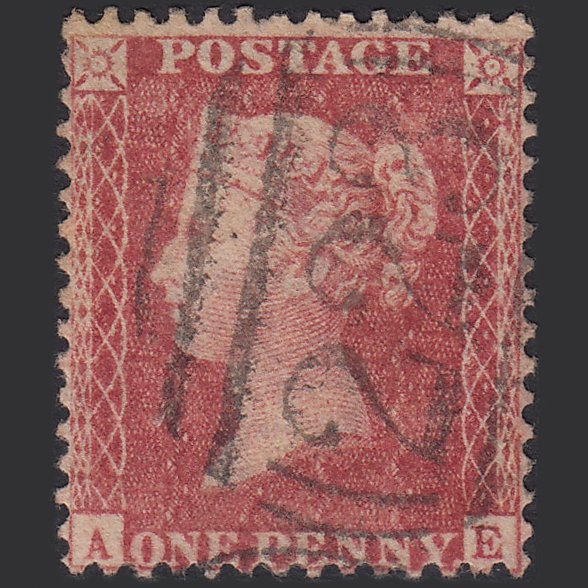 SG40 C10(1) GB QV 1857 1d (Plate 46) AE FU Missing Imprimatur Coventry 223