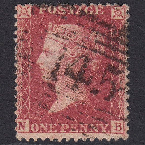 GB QV 1857 1d Rose-red (Plate 60) SG40-C10(1) NB FU Forres 145