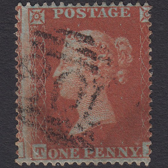 GB QV 1854 1d (Plate 195) SG17-C1(1) TI GU Missing Imprimatur Large Misperf